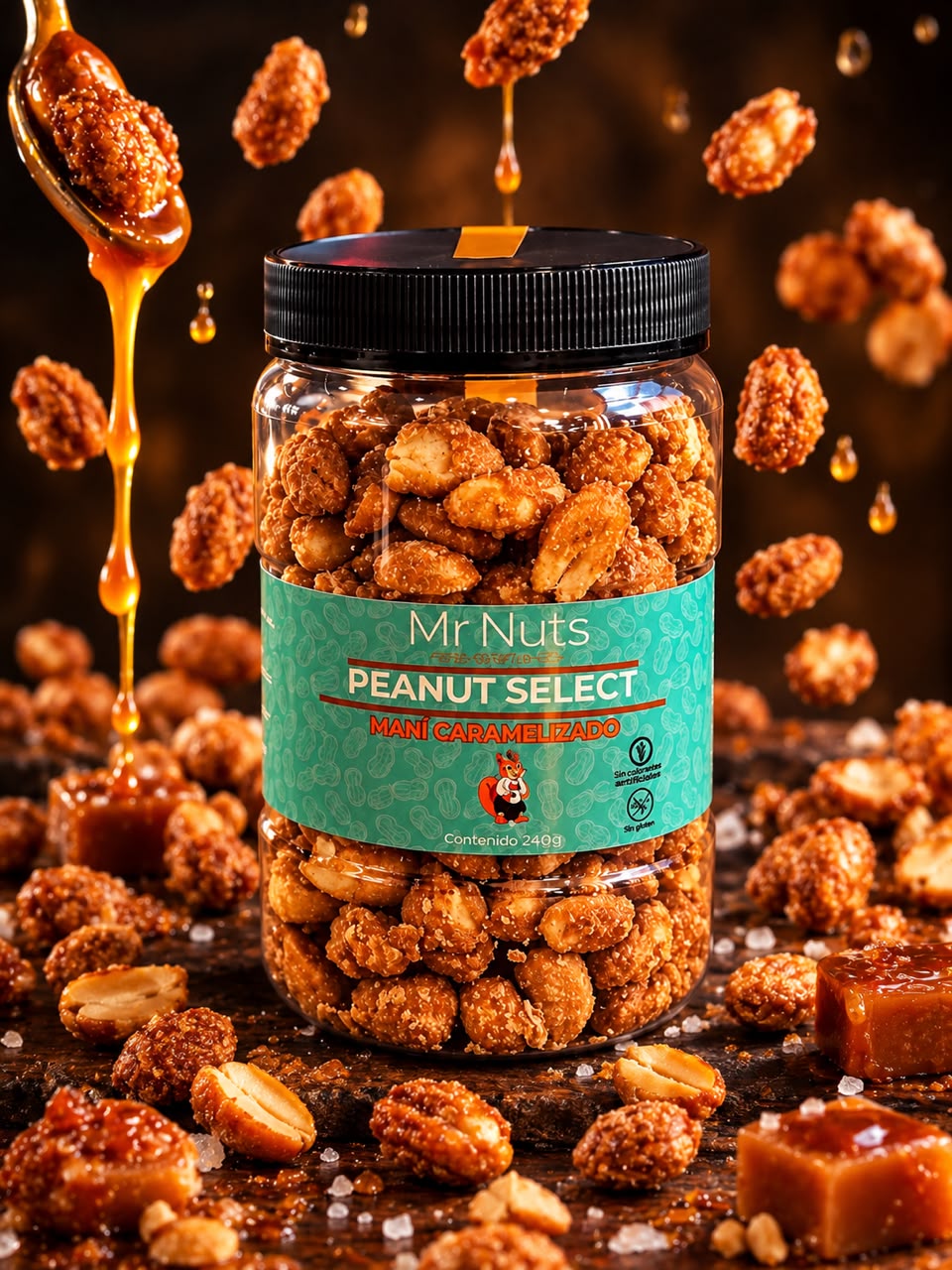 Peanut select - Maní caramelizado 240 g